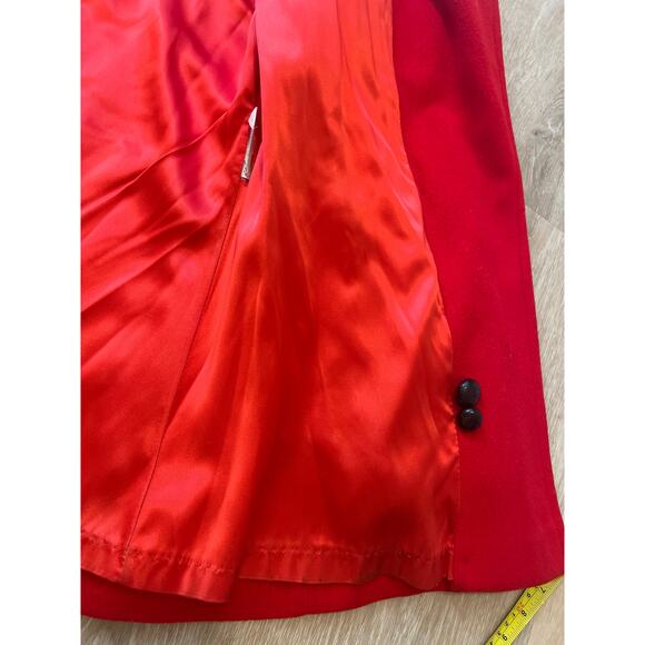 MACKINTOSH Wool Bright Red Authentic Peacoat Women's Small USA Made - Picture 10 of 10